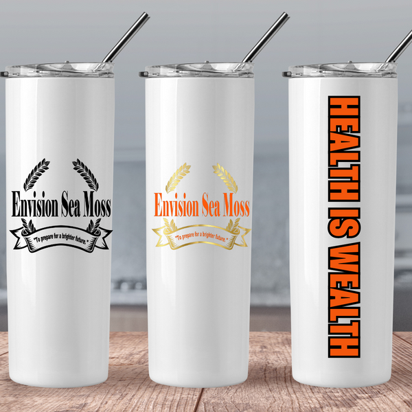 Envision Sea Moss branded Drinkware